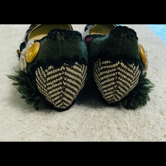 Anthro x All Black pointed toe flats - Picture 5 of 9